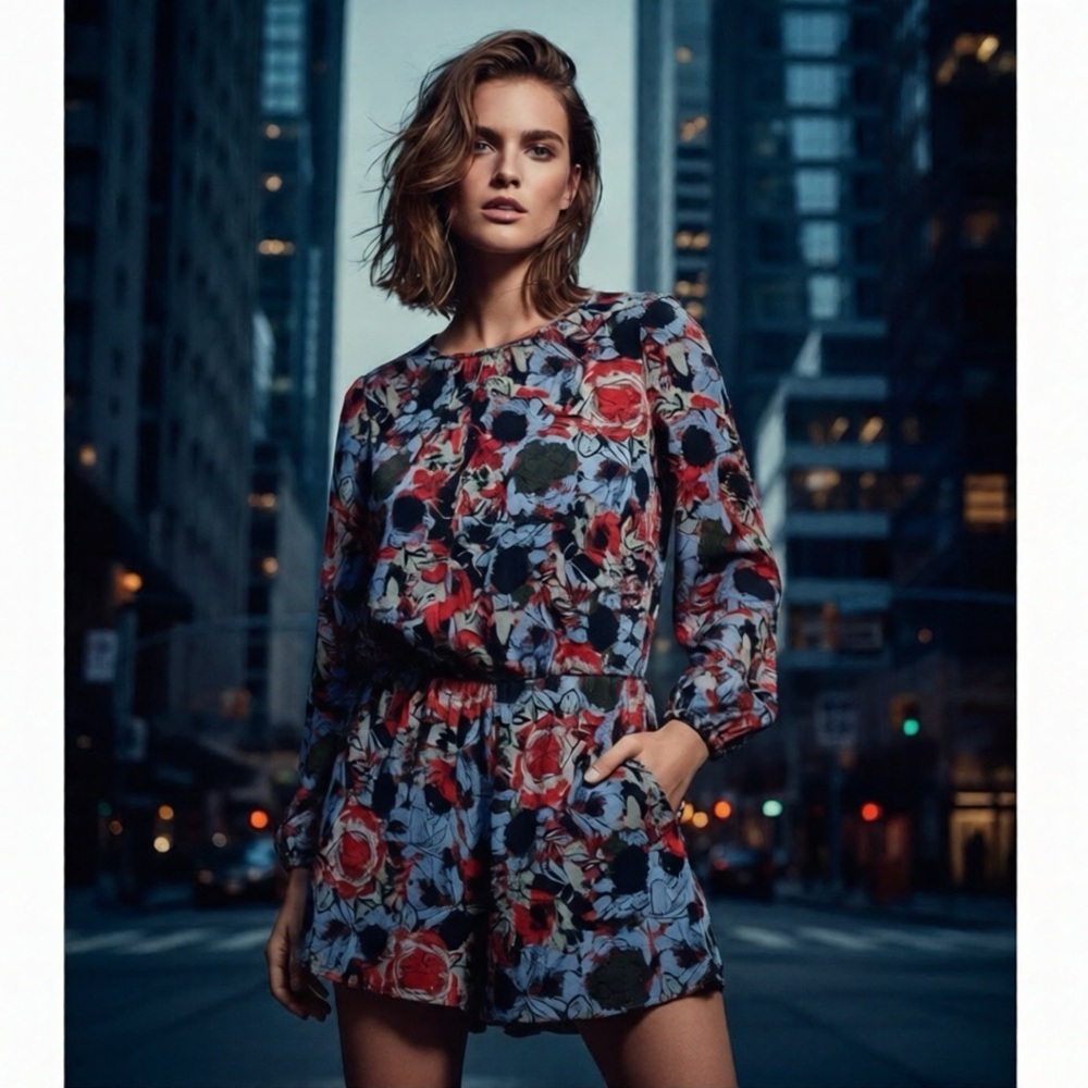 *30off3* NWOT. Leith Floral Romper